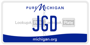 JGD  license plate in MI