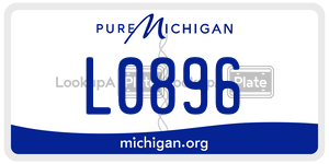 L0896 license plate in Michigan