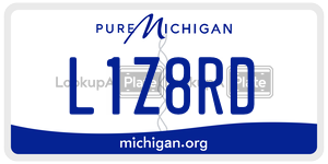 L1Z8RD  license plate in MI