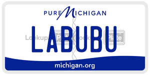 LABUBU license plate in Michigan