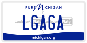 LGAGA license plate in Michigan