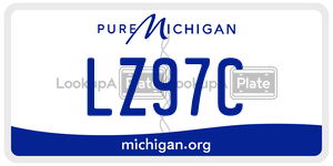LZ97C license plate in Michigan