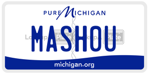 MASH0U license plate in Michigan