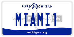 MIAMI1 license plate in Michigan