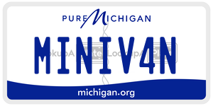 MINIV4N  license plate in MI