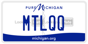 MTLQQ license plate in Michigan
