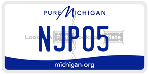 NJP05 license plate in Michigan