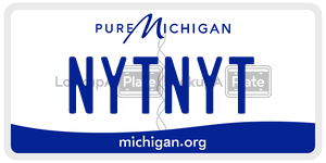 NYTNYT license plate in Michigan