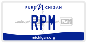 RPM license plate in Michigan