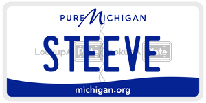 STEEVE  license plate in MI