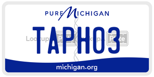 TAPH03  license plate in MI