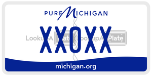 XX0XX license plate in Michigan