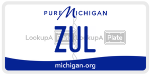 ZUL license plate in Michigan