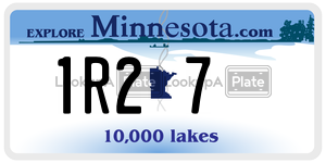 1R27 license plate in Minnesota