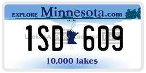 1SD609 license plate in Minnesota