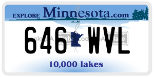 646WVL license plate in Minnesota