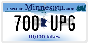 700UPG  license plate in MN
