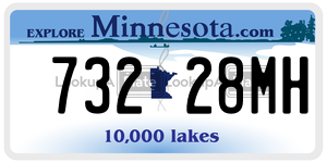 73228MH license plate in Minnesota