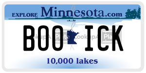 BOOICK license plate in Minnesota