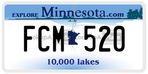 FCM520  license plate in MN
