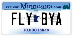 FLYBYA  license plate in MN