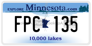 FPC135  license plate in MN