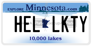HELLKTY license plate in Minnesota