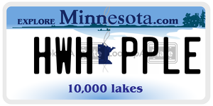 HWHPPLE  license plate in MN