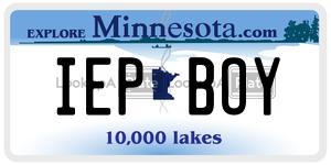 IEPBOY  license plate in MN