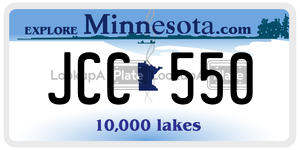 JCC550  license plate in MN