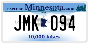 JMK094  license plate in MN