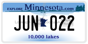 JUN022  license plate in MN