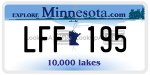 LFF195 license plate in Minnesota
