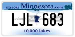 LJL683 license plate in Minnesota