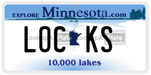 LOCKS license plate in Minnesota