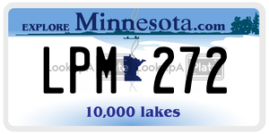 LPM272 license plate in Minnesota