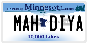 MAHDIYA  license plate in MN
