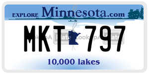 MKT797 license plate in Minnesota