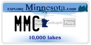 MMC license plate in Minnesota
