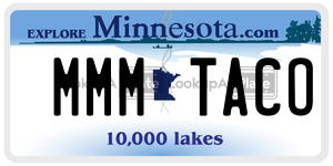 MMMTACO  license plate in MN