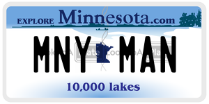 MNYMAN license plate in Minnesota