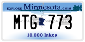 MTG773  license plate in MN
