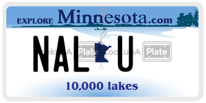 NALU  license plate in MN