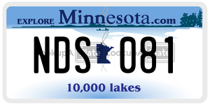 NDS081 license plate in Minnesota