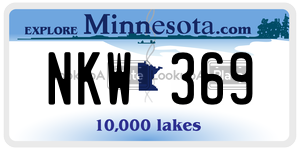 NKW369  license plate in MN