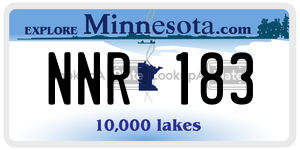 NNR183  license plate in MN