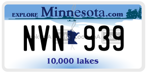 NVN939 license plate in Minnesota
