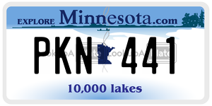PKN441  license plate in MN