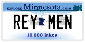 REYMEN  license plate in MN