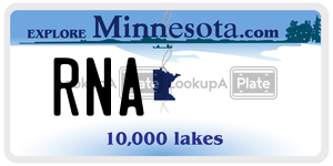 RNA license plate in Minnesota